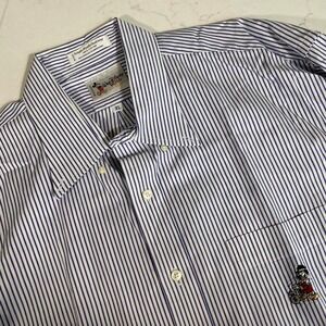 Vintage Disney Scrooge McDuck Striped Shirt‎ XL Walt Disney World Embroidered